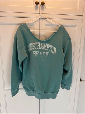 Westhampton Beach Graphic Sweatshirt - Seafoam Green